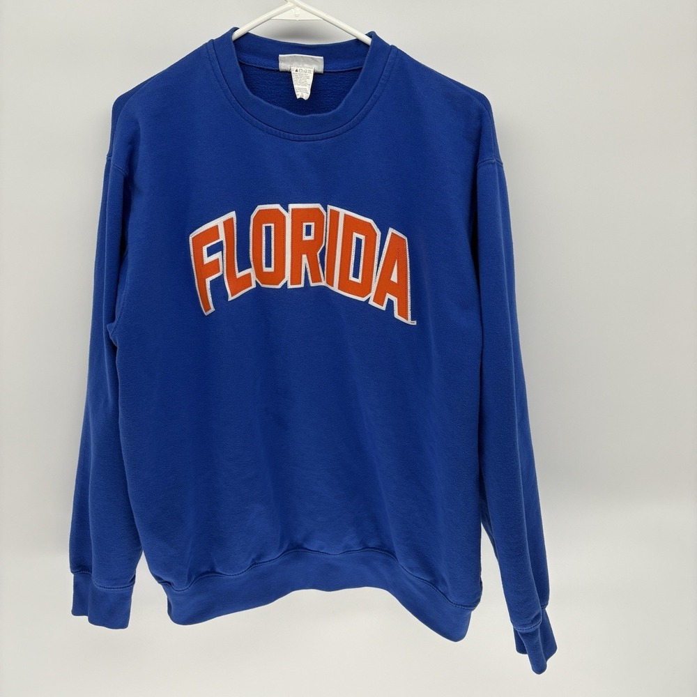 Vintage Majestic Florida Gators‎ Embroidered Sweater University Spellout Men L